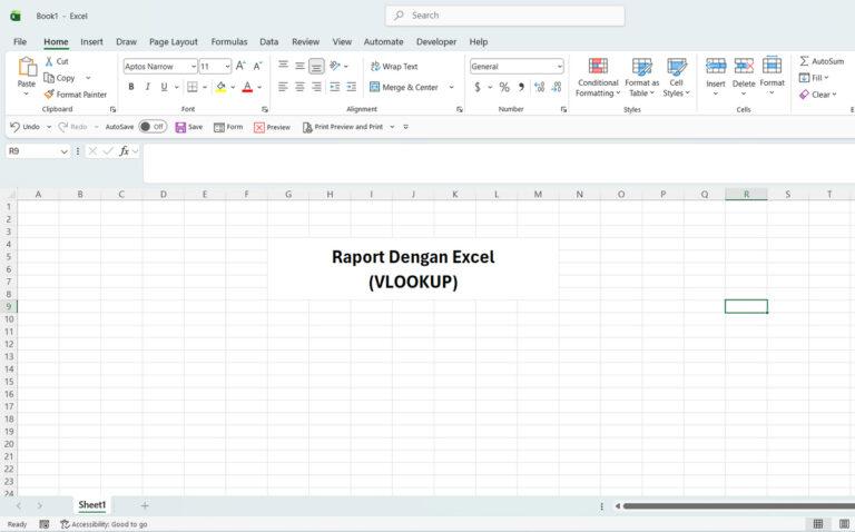 Membuat Raport Dengan Microsoft Excel