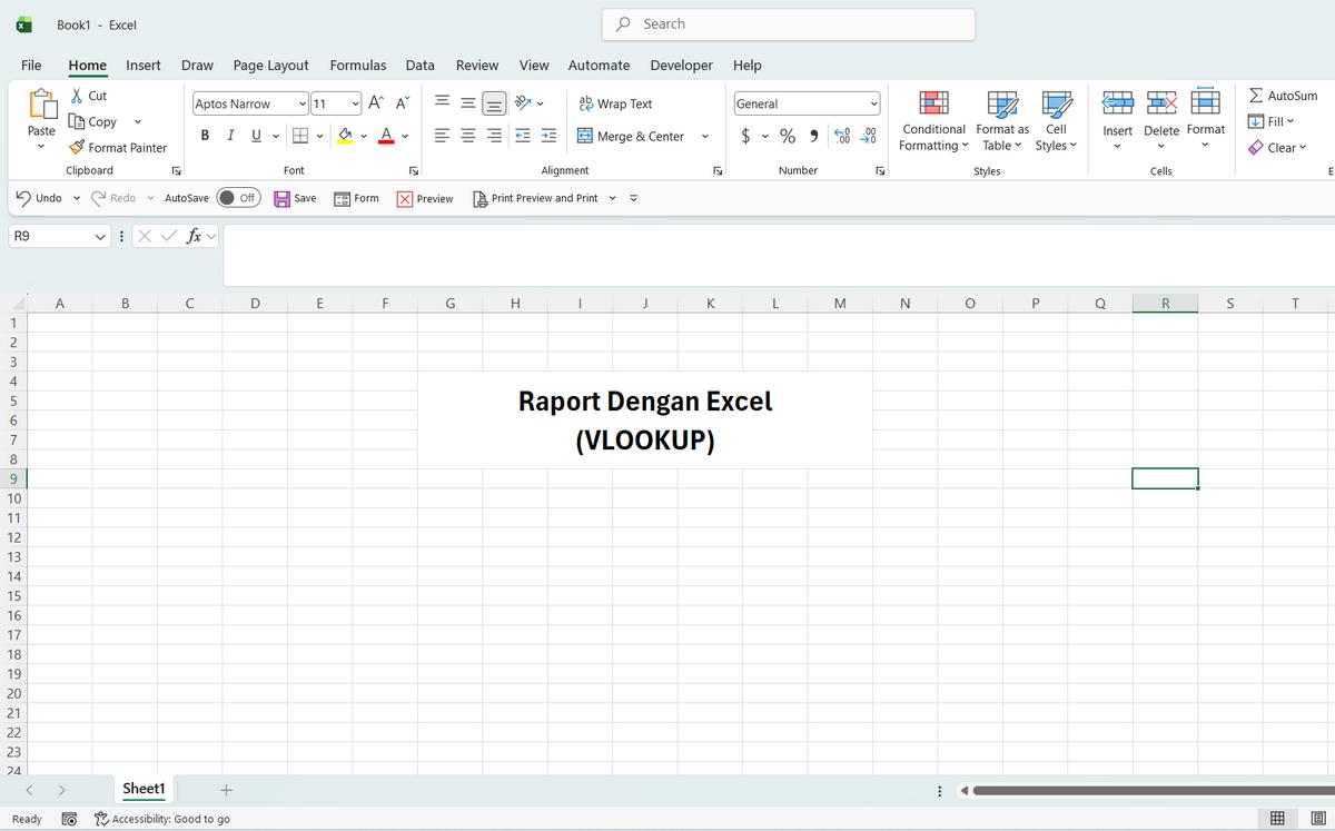 Membuat Raport Dengan Microsoft Excel